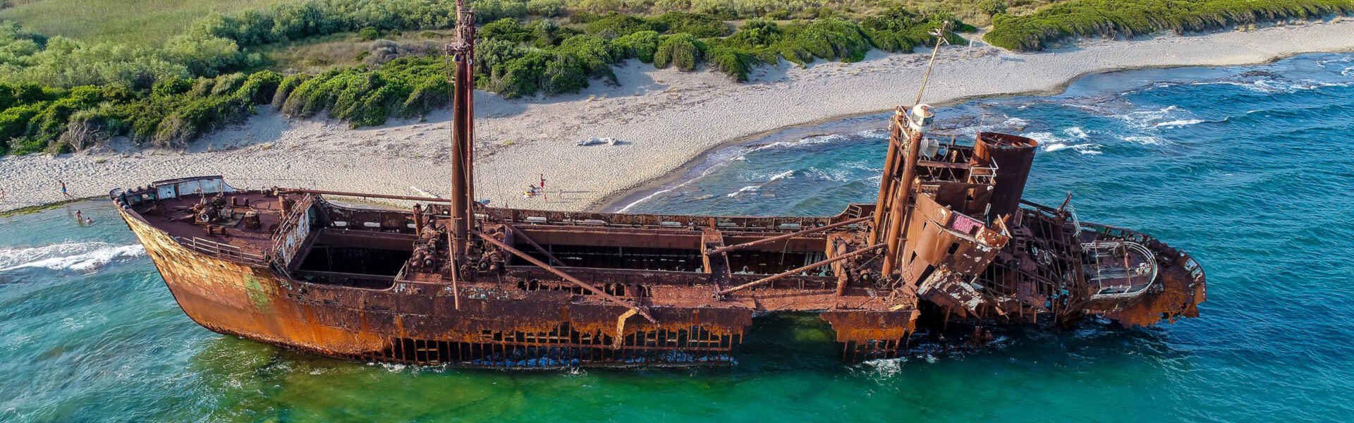 Gytheio Shipwreck Peloponnese Sightseeing